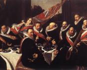 弗朗斯 哈尔斯 : Banquet of the Officers of the St George Civic Guard